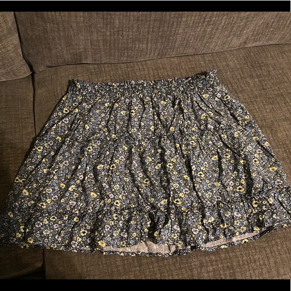 Ditsy Print Mini Skirt